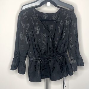 Black Peplum Blouse